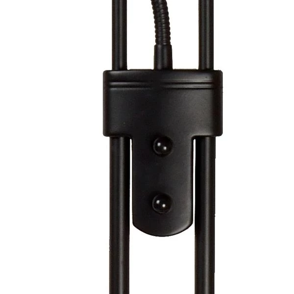 Lucide CHAMPION-LED - Lampadaire / lampe de lecture - LED Dim. - 3000K - Noir - DETAIL 1